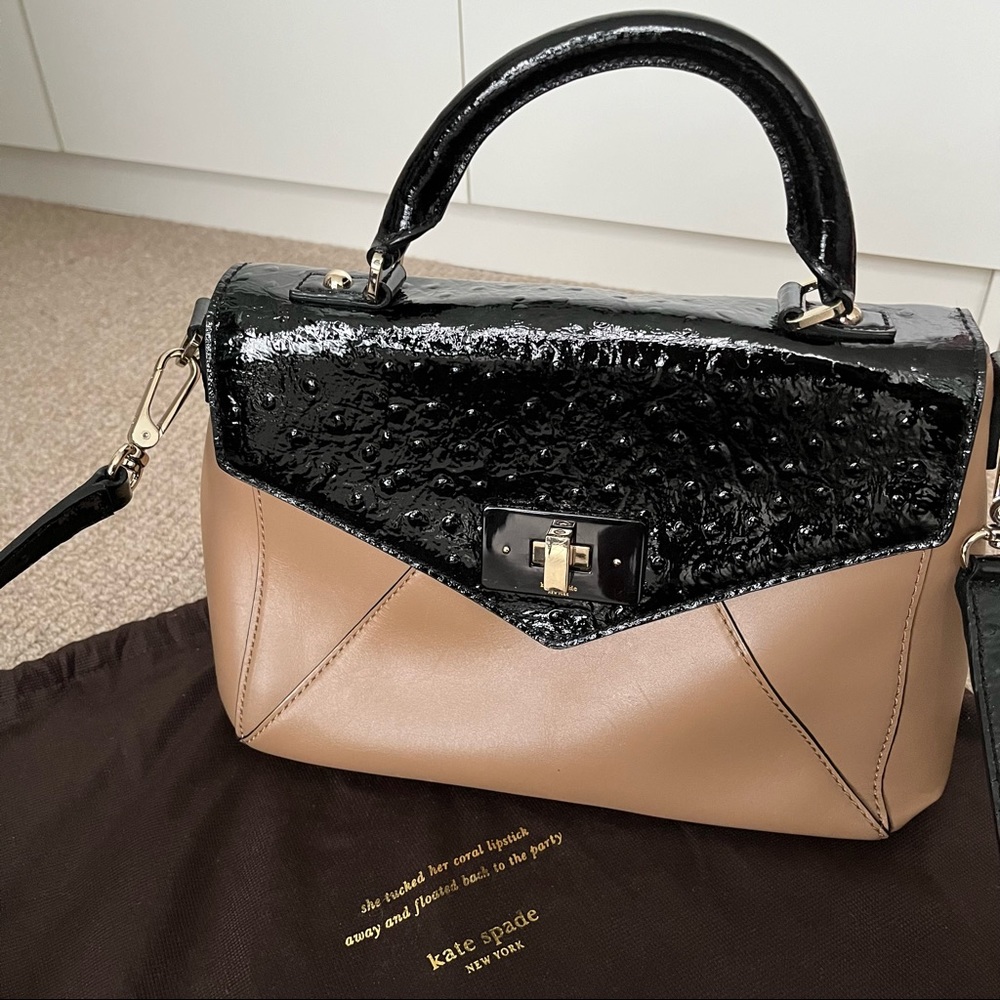Kate Spade Beige and Black Purse